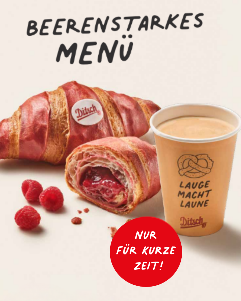 Wieder da: Unser Himbeercroissant